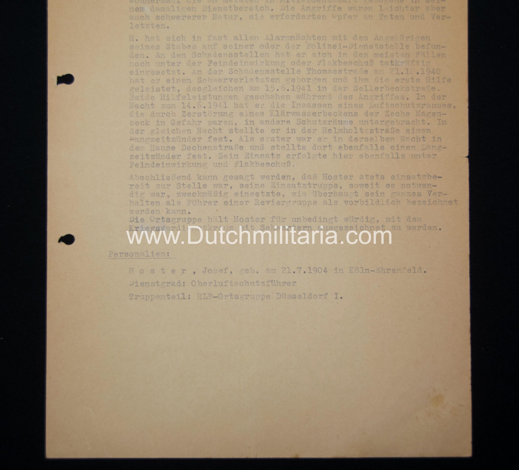 Kriegsverdienstkreuz (KVK) Vorschlagliste and documents (extremely rare!)