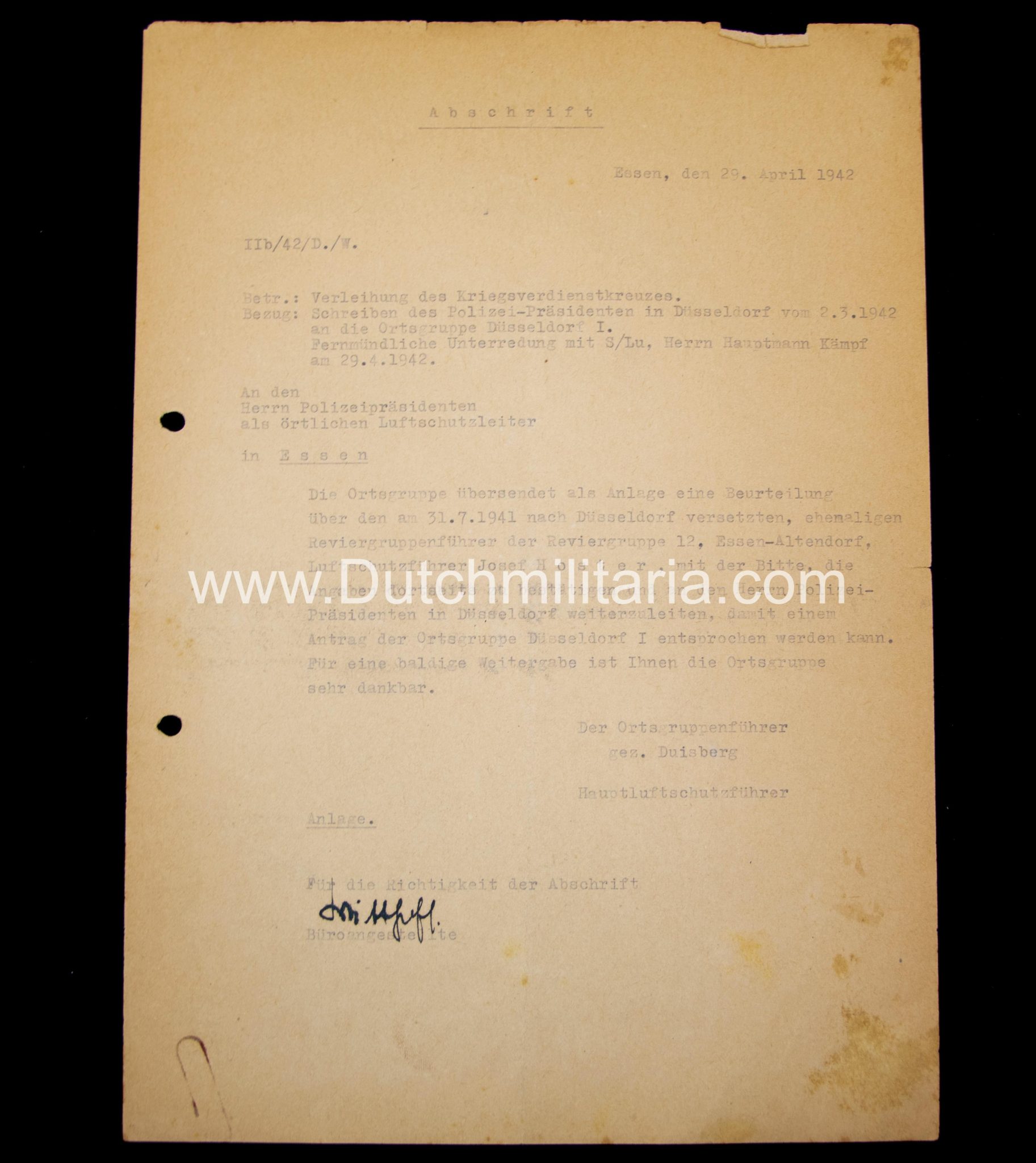 Kriegsverdienstkreuz (KVK) Vorschlagliste and documents (extremely rare!) - Image 16