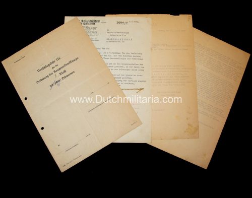 Kriegsverdienstkreuz (KVK) Vorschlagliste and documents (extremely rare!)