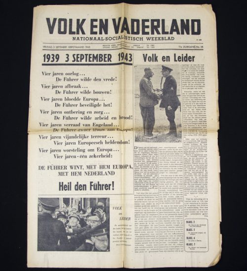 (Newspaper) NSB - Volk en Vaderland - 11e jrg. No.35