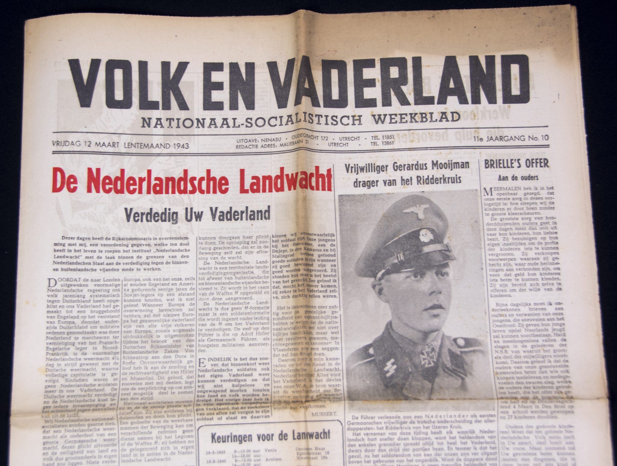 (Newspaper) NSB – Volk en Vaderland (With Mooyman photo) (2)