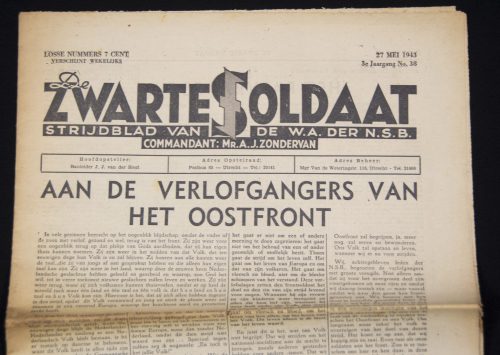 (Newspaper) NSBWA De Zwarte Soldaat - 3e Jrg. No.38 - rare