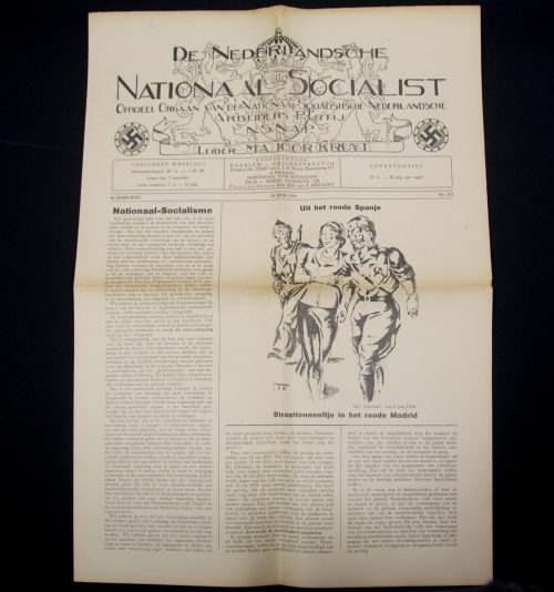 (Newspaper) NSNAP Kruyt - De Nederlandsche Nationaal-Socialist No.173 - (1938) - RARE
