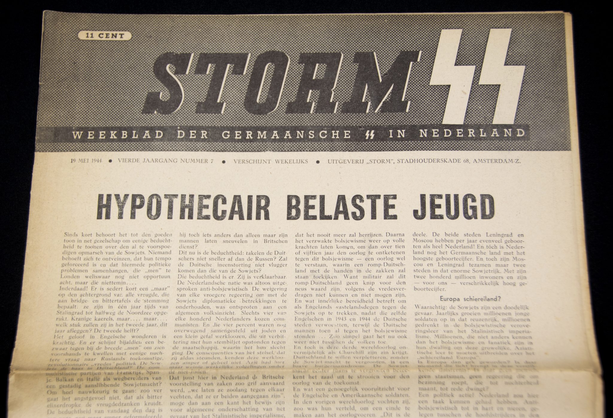 (Newspaper) Storm SS – Vierde Jrg. Nr. 7 – 19 mei 1944 (1) (Newspaper) Storm SS – Vierde Jrg. Nr. 7 – 19 mei 1944