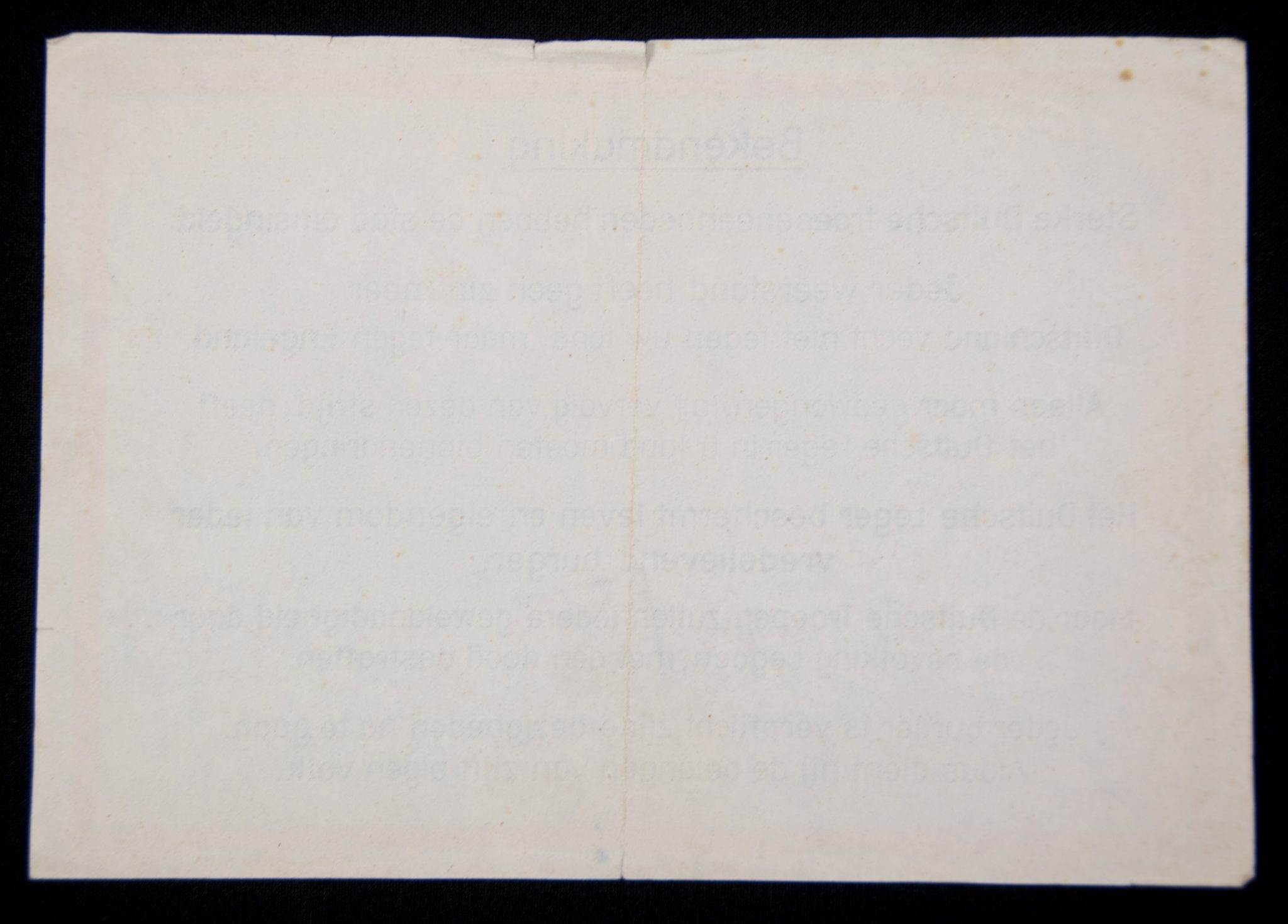 (Pamphlet/German propaganda) Bekendmaking sterke duitse troepen hebben de stad omsingeld (1940) - Image 3