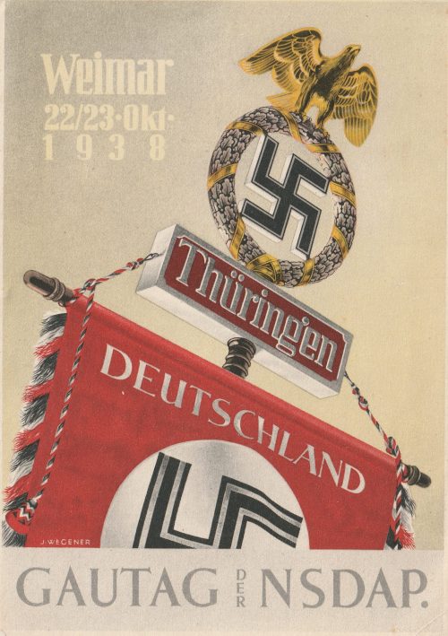 (Postcard) Gautag der NSDAP Weimar 2223.okt.1938 (Thüringen)