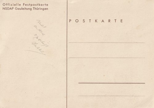 (Postcard) Gautag der NSDAP Weimar 2223.okt.1938 (Thüringen)