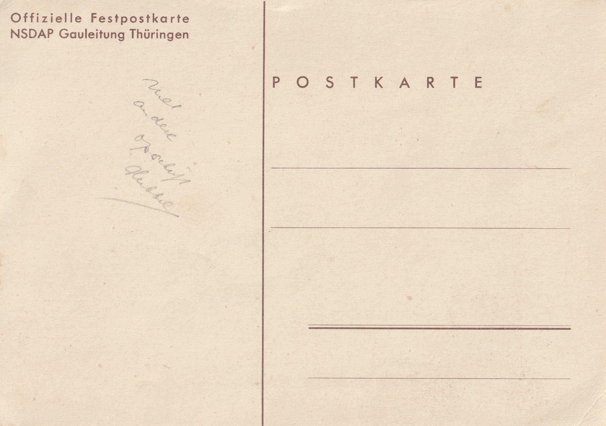 (Postcard) Gautag der NSDAP Weimar 2223.okt.1938 (Thüringen) (4) (Postcard) Gautag der NSDAP Weimar 2223.okt.1938 (Thüringen)