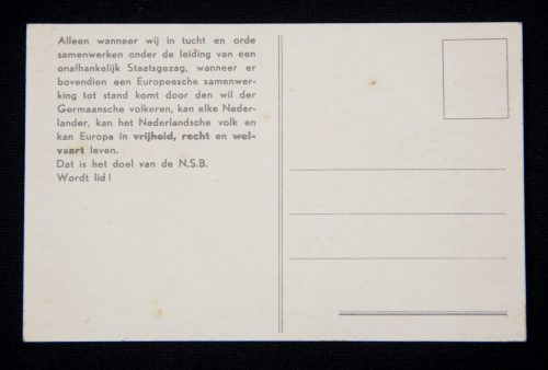 (Postcard) NSB Vrijheid - Recht - Welvaart