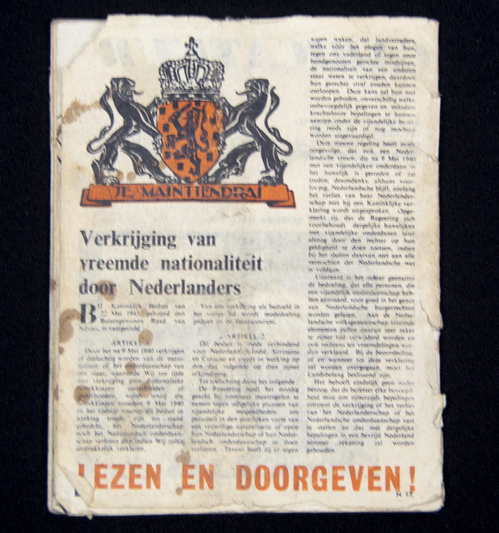 (Resistence / Magazine) De Wervelwind Maandblad voor vrijheid, waarheid en recht. No.13 - Image 8
