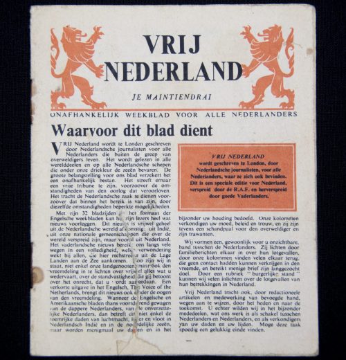 (Resistence Magazine) Vrij nederland - Je Maintiendrai (Pre-Wervelwind edition!)