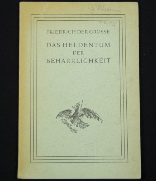 (Book) Der Reichsführer SS - SS-Hauptamt - Friedrich der Grosse - Das Heldentum der Beharrlichkeit (1944)