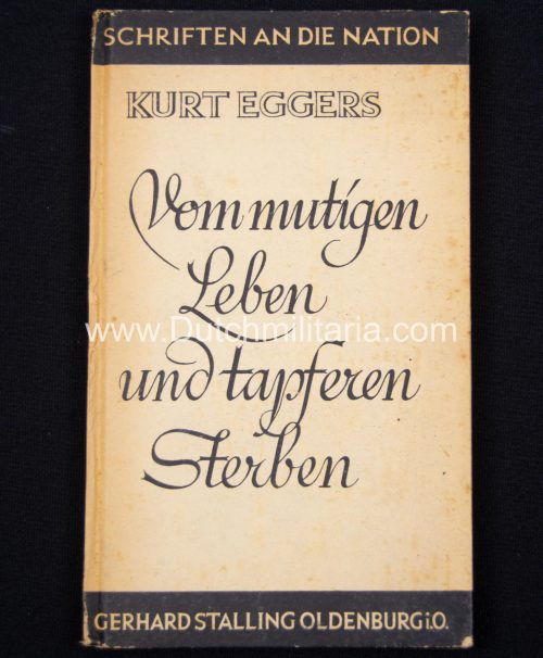 (Book) Kurt Eggers - Vom Mutigen Leben und tapferen Sterben [Schwarze Sonderausgabe zum Tode von Kurt Eggers] (1943)