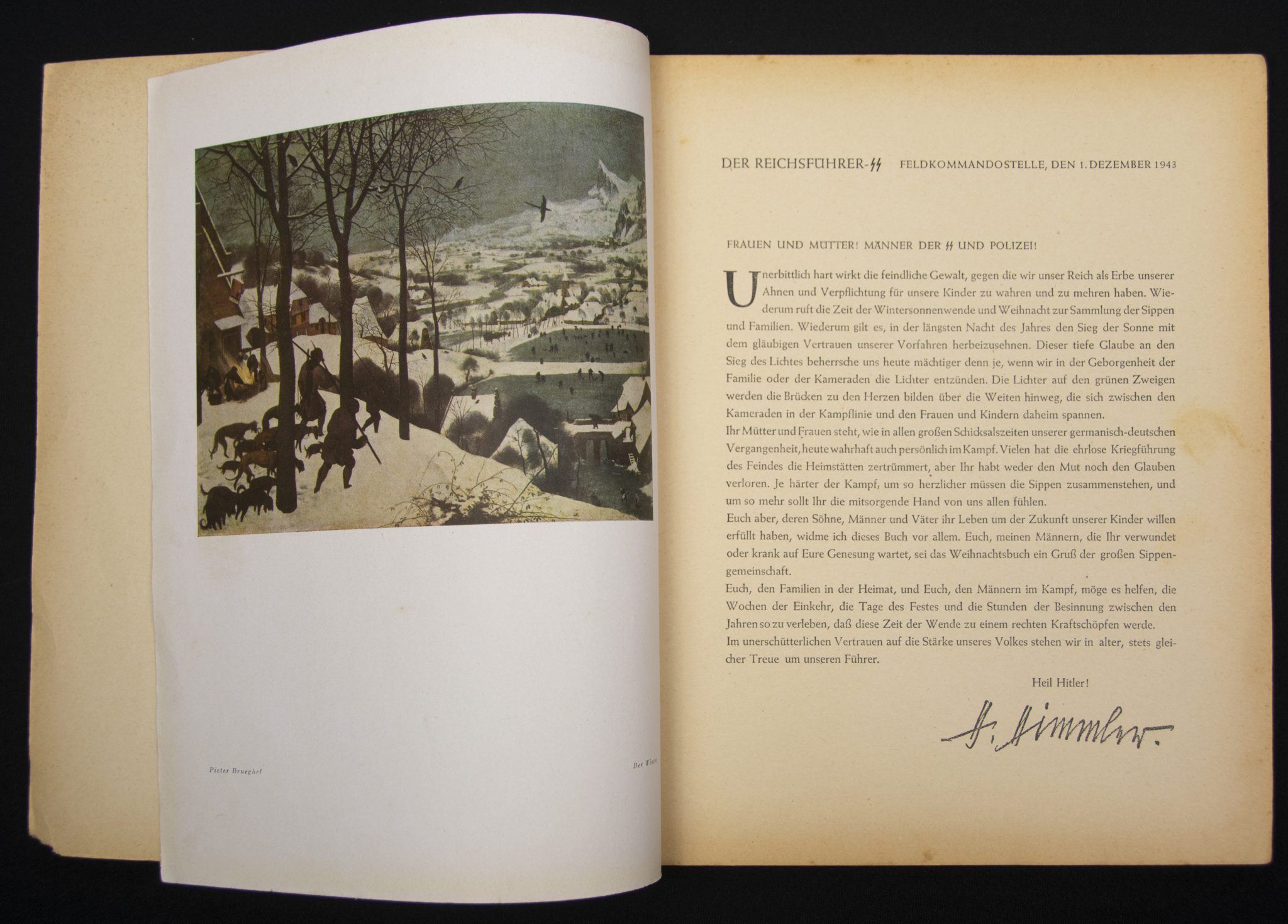 (Book) Waffen SS Weihnachtsbuch 1943 + Hitler inlay + SS-Gruppenführer Breithaupt dedication - rare - Image 6