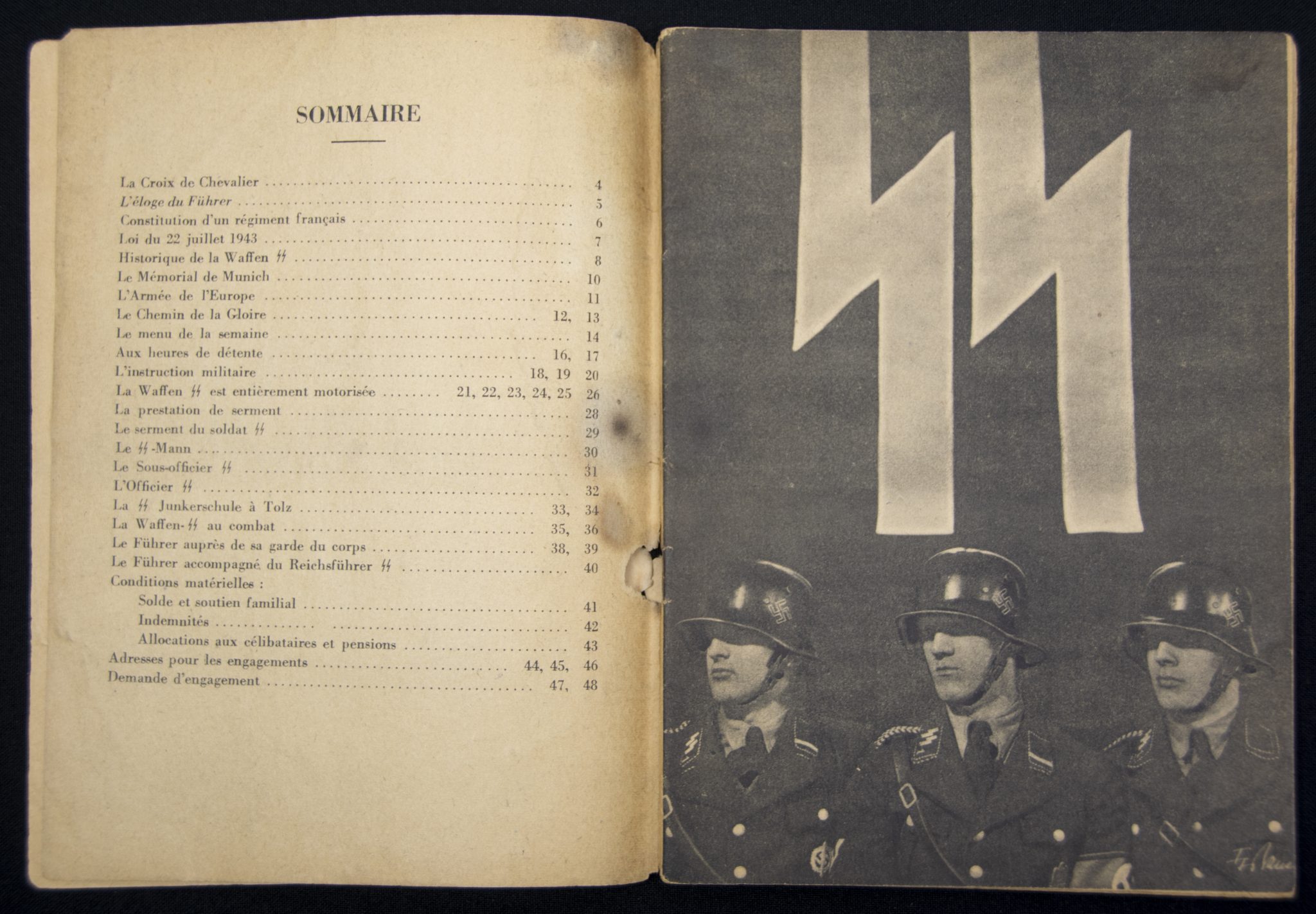 (Brochure) Waffen-SS - La SS t’appelle! - Very rare French edition