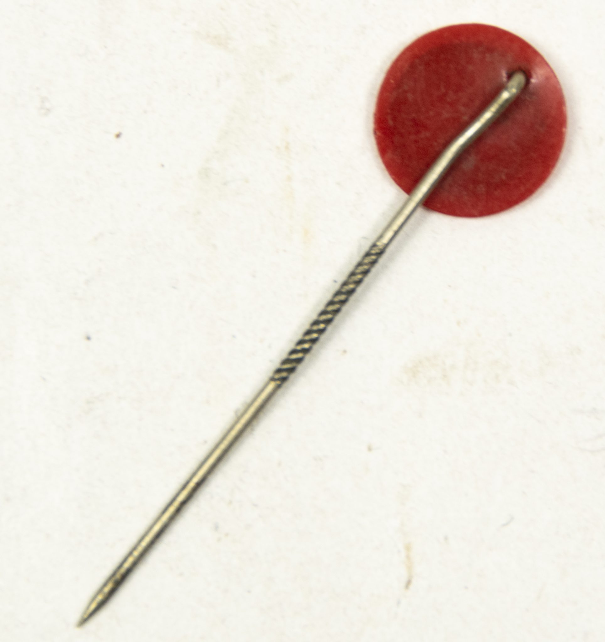 (Denmark) D.N.S.A.P. Storm Afdeling memberbadge in red (miniature stickpin)