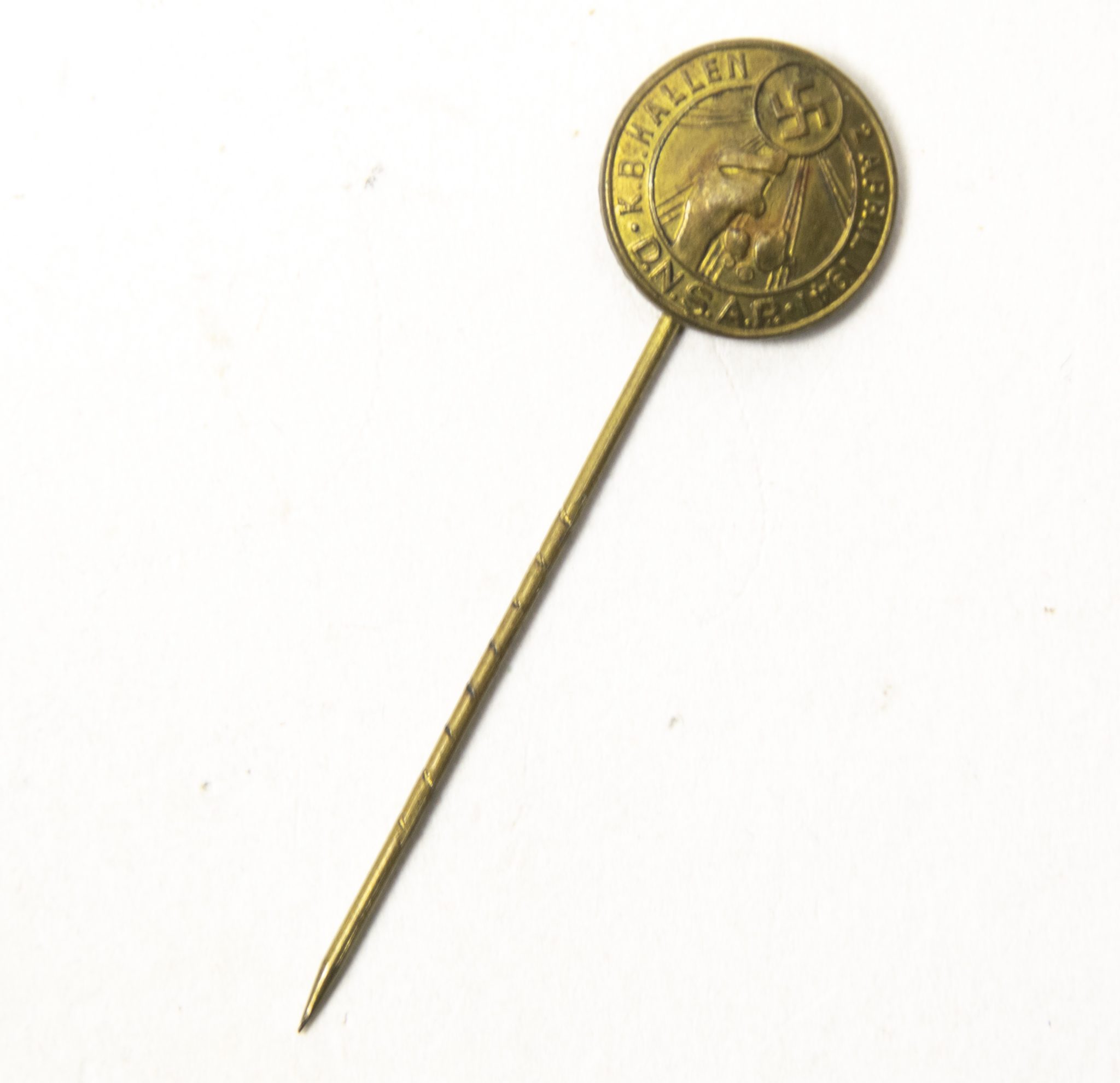 (Denmark) D.N.S.A.P. i KB hallen 2 April 1941 daybadge – extremely rare (1) (Denmark) D.N.S.A.P. i KB hallen 2 April 1941 daybadge - extremely rare