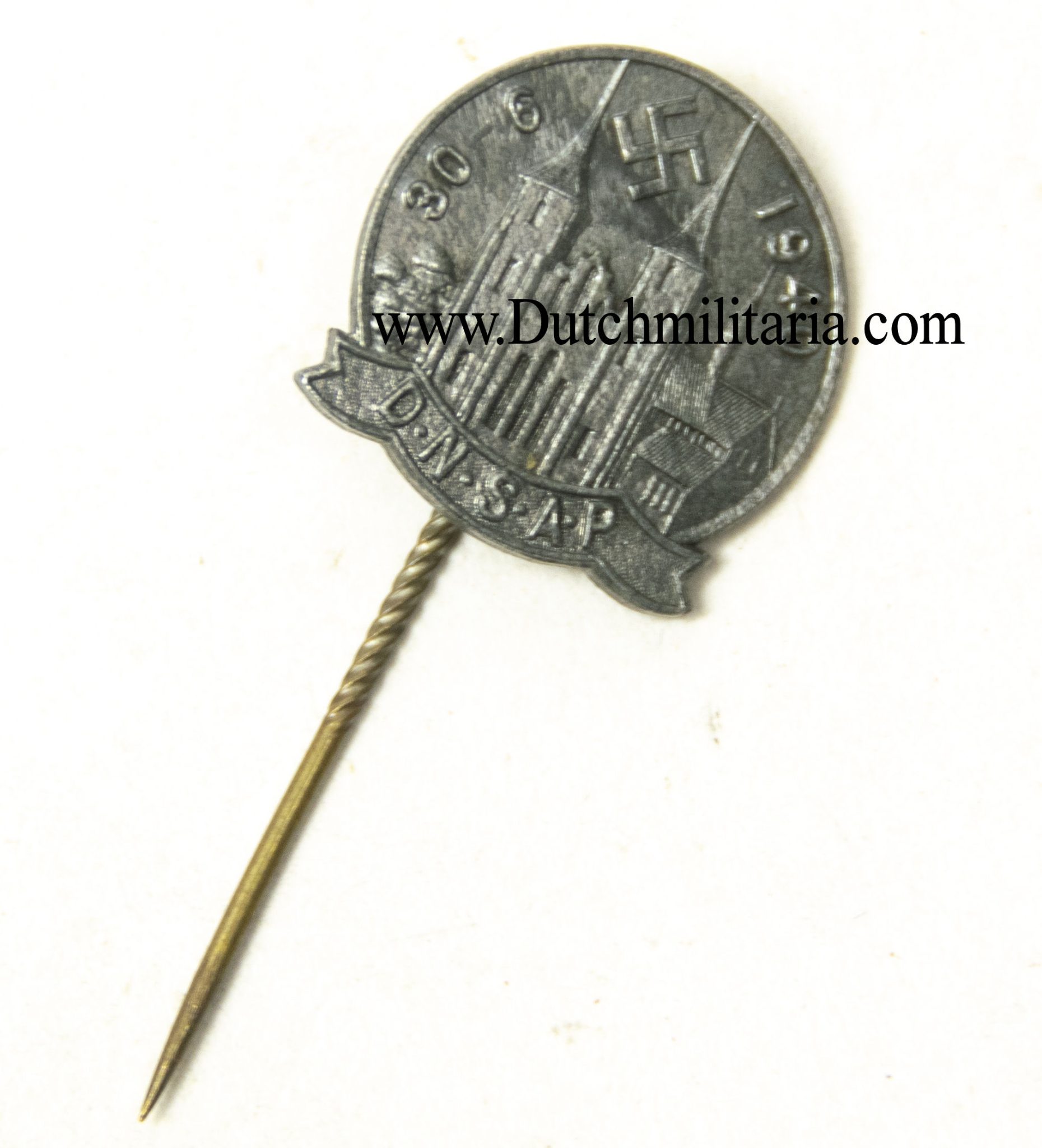 (Denmark) DNSAP Haederstegn for Deltagere i Roskilde-Slaget 30.6.1940 – extremely rare (2) (Denmark) DNSAP Haederstegn for Deltagere i Roskilde-Slaget 30.6.1940 - extremely rare