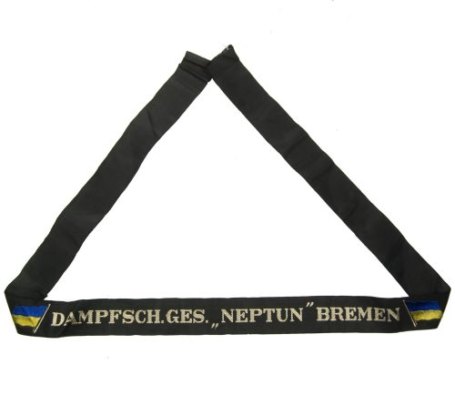 German Merchant marine cap tally Dampfschi.Ges. Neptun Bremen