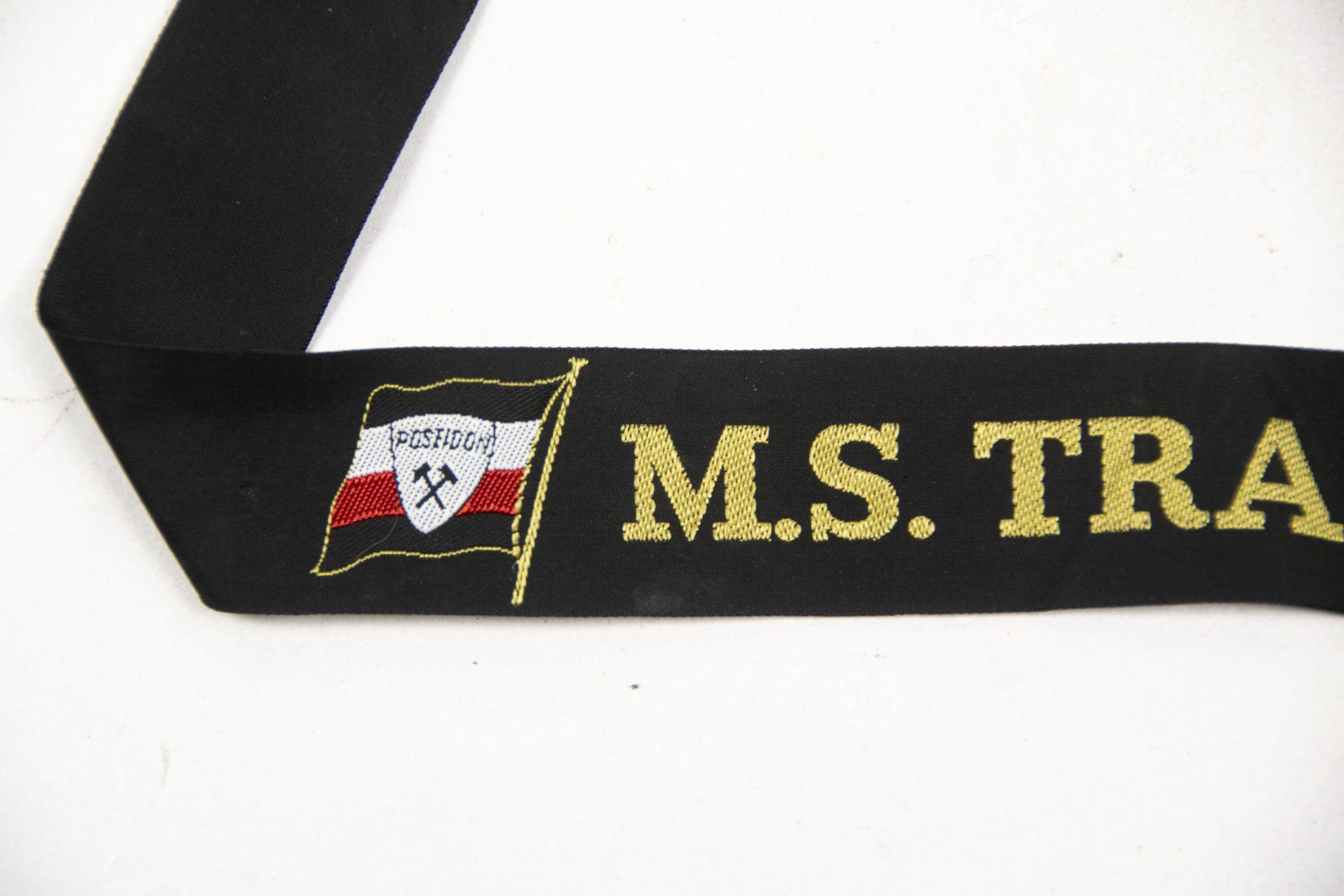 German Merchant marine cap tally M.S. Transpacific (2) German Merchant marine cap tally M.S. Transpacific