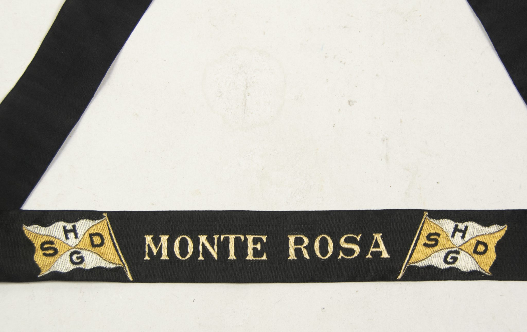 German Merchant marine cap tally Monte Rosa (1) German Merchant marine cap tally Monte Rosa