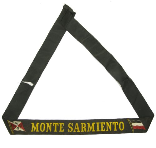 German Merchant marine cap tally Monte Sarmiento