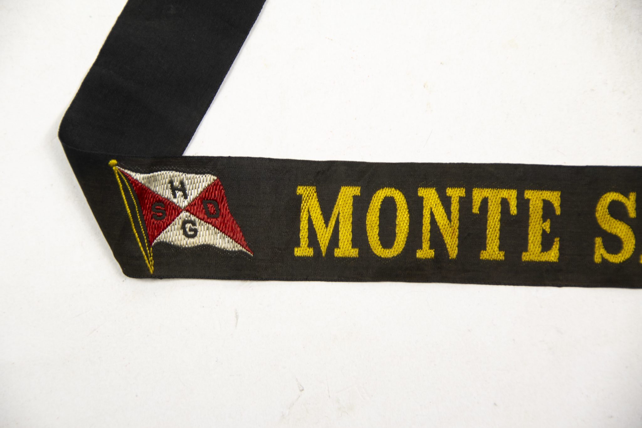 German Merchant marine cap tally Monte Sarmiento (2) German Merchant marine cap tally Monte Sarmiento