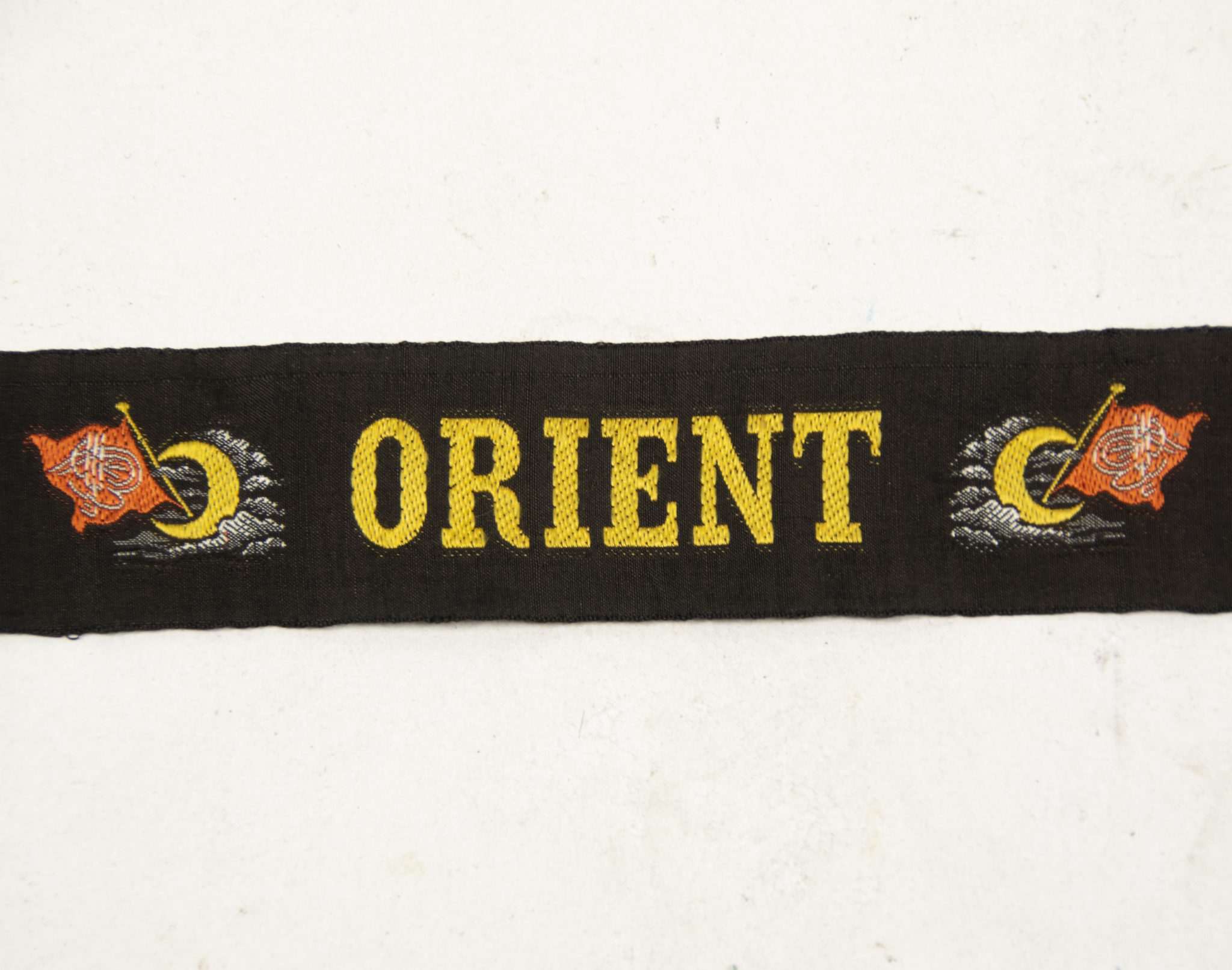 German Merchant marine cap tally Orient (1) German Merchant marine cap tally Orient