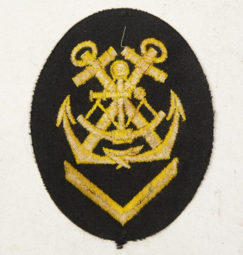 Kriegsmarine (KM) Senior PO Navigating Helmsman Career Sleeve Badge