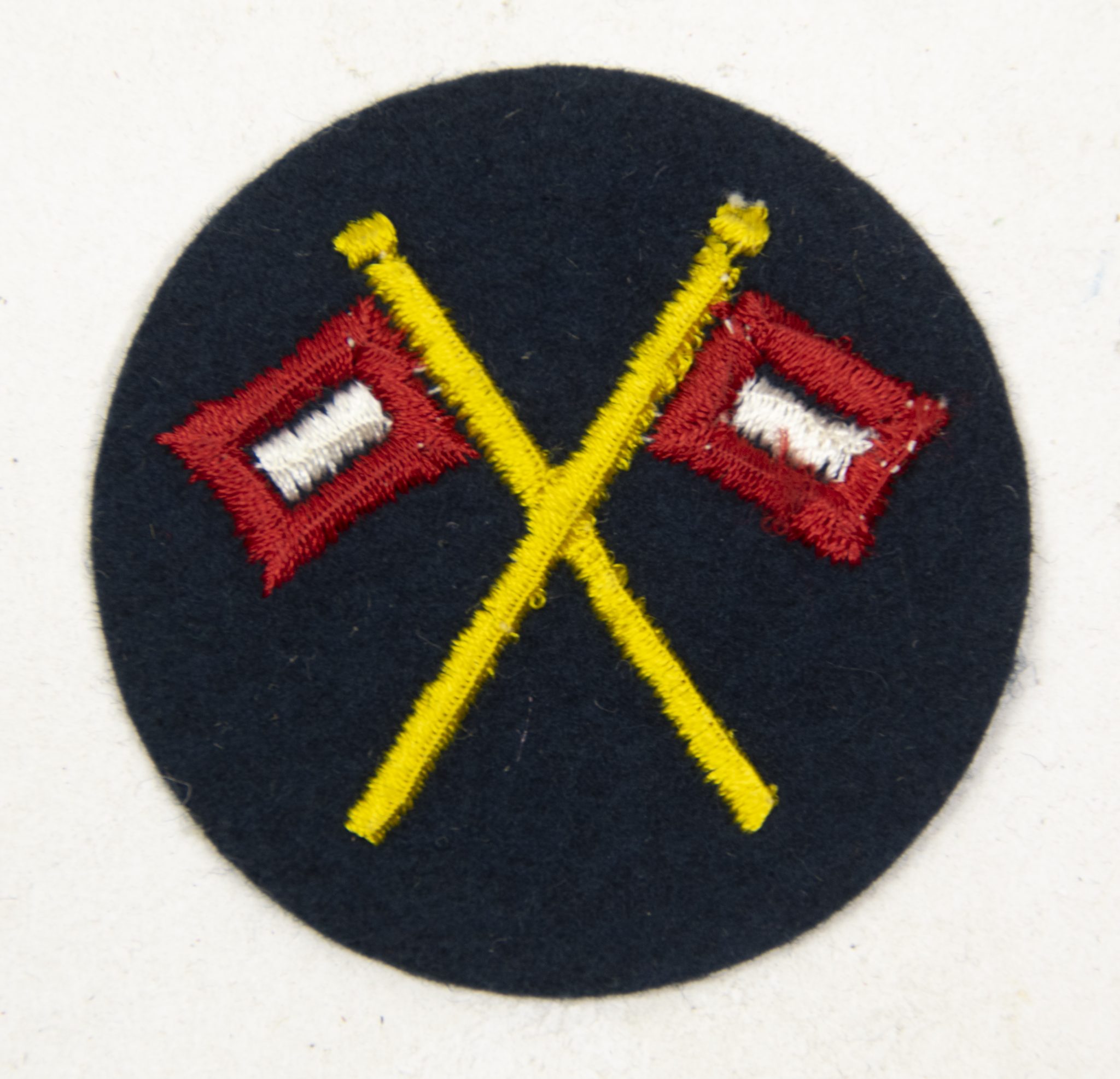 Kriegsmarine (KM) signals sleeve insignia (2) Kriegsmarine (KM) signals sleeve insignia