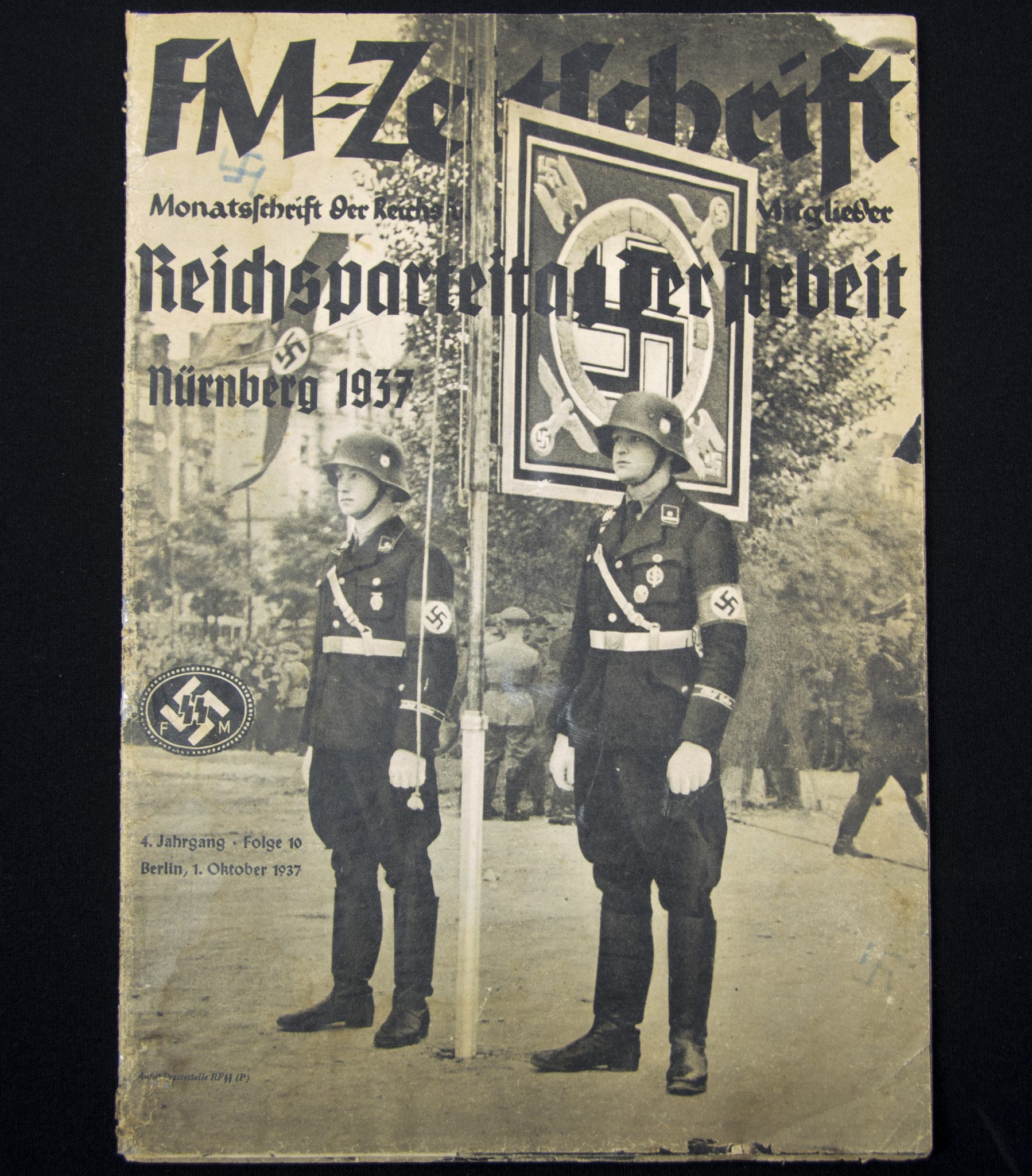 (Magazine) SS-FM Zeitschrift – Reichsführung SS für fördernde Mitglieder – 4. JahrgangFolge 10 (1937) (Reichsparteitag der Arbeit)