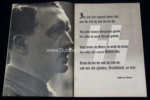 (Magazine) SS-FM Zeitschrift – Reichsführung SS für fördernde Mitglieder – 4. JahrgangFolge 4 (1937) (Allach cover!)