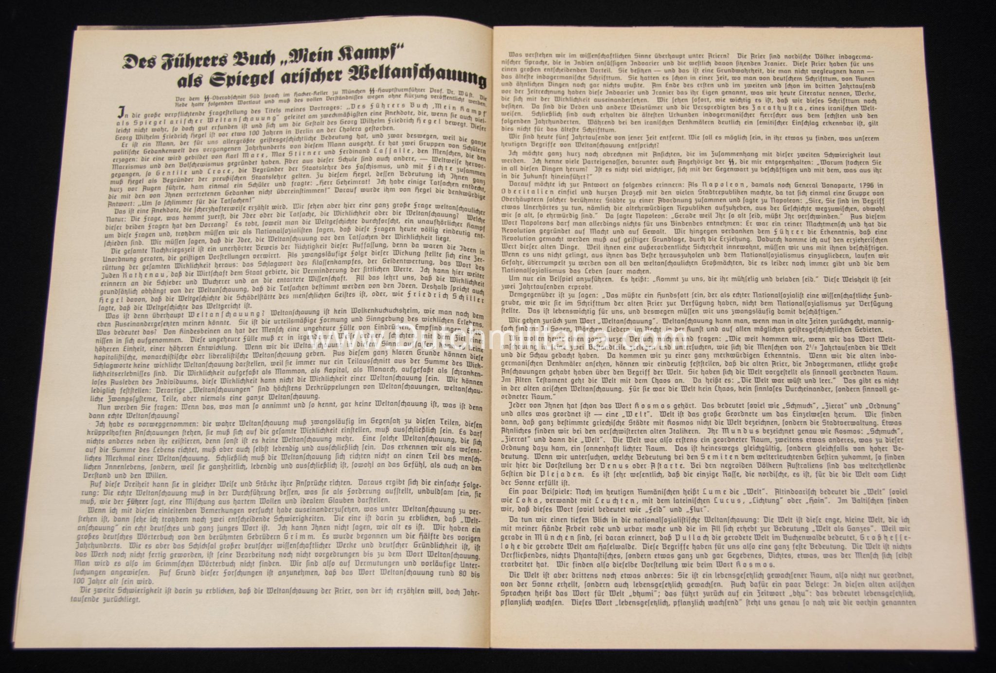 (Magazine) SS-FM Zeitschrift – Reichsführung SS für fördernde Mitglieder – 4. JahrgangFolge 4 (1937) (Allach cover!)