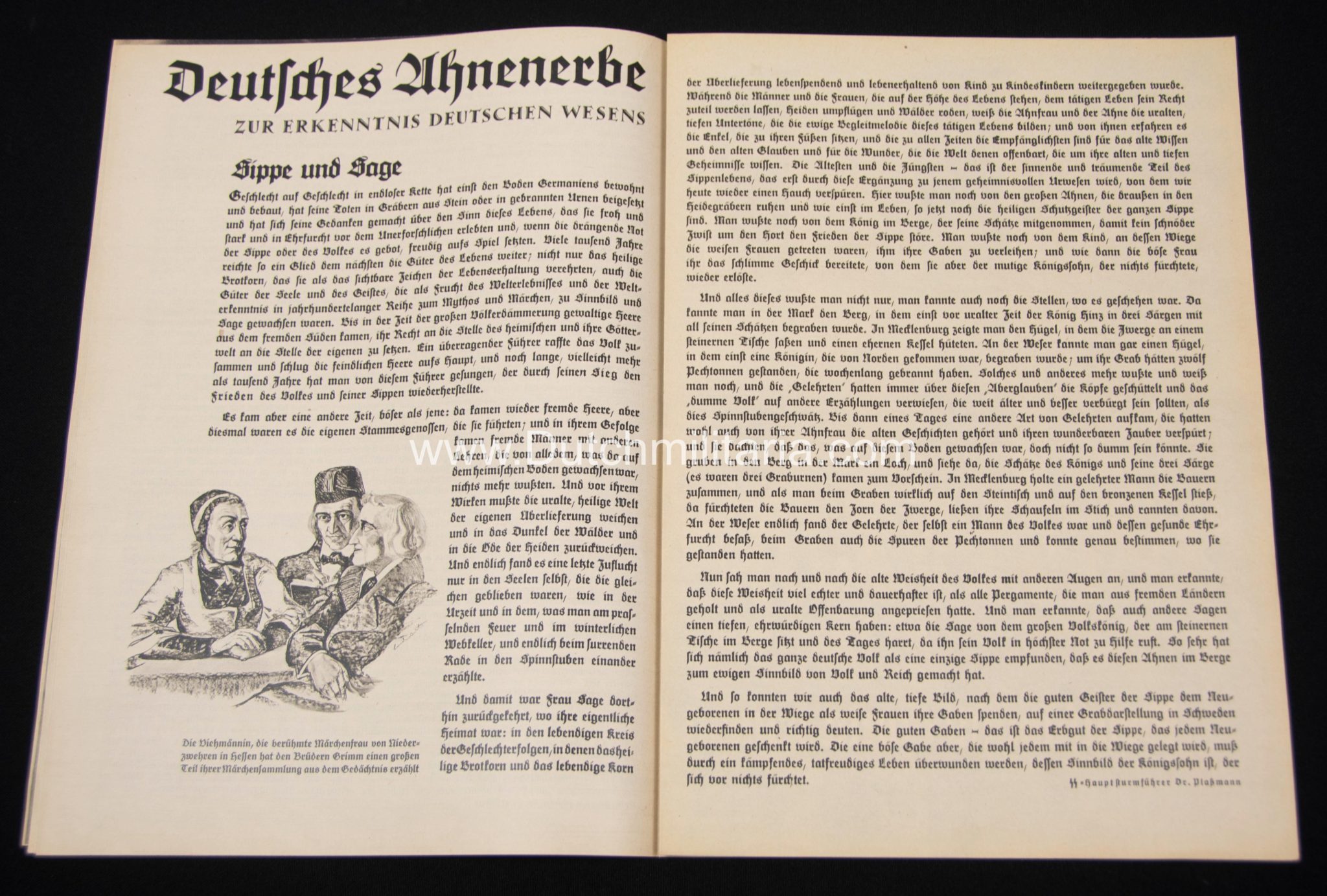 (Magazine) SS-FM Zeitschrift – Reichsführung SS für fördernde Mitglieder – 4. JahrgangFolge 4 (1937) (Allach cover!)