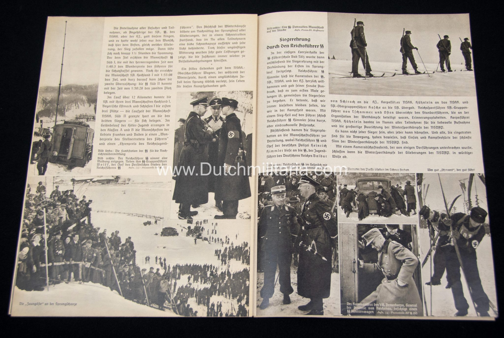 (Magazine) SS-FM Zeitschrift – Reichsführung SS für fördernde Mitglieder – 4. JahrgangFolge 4 (1937) (Allach cover!)