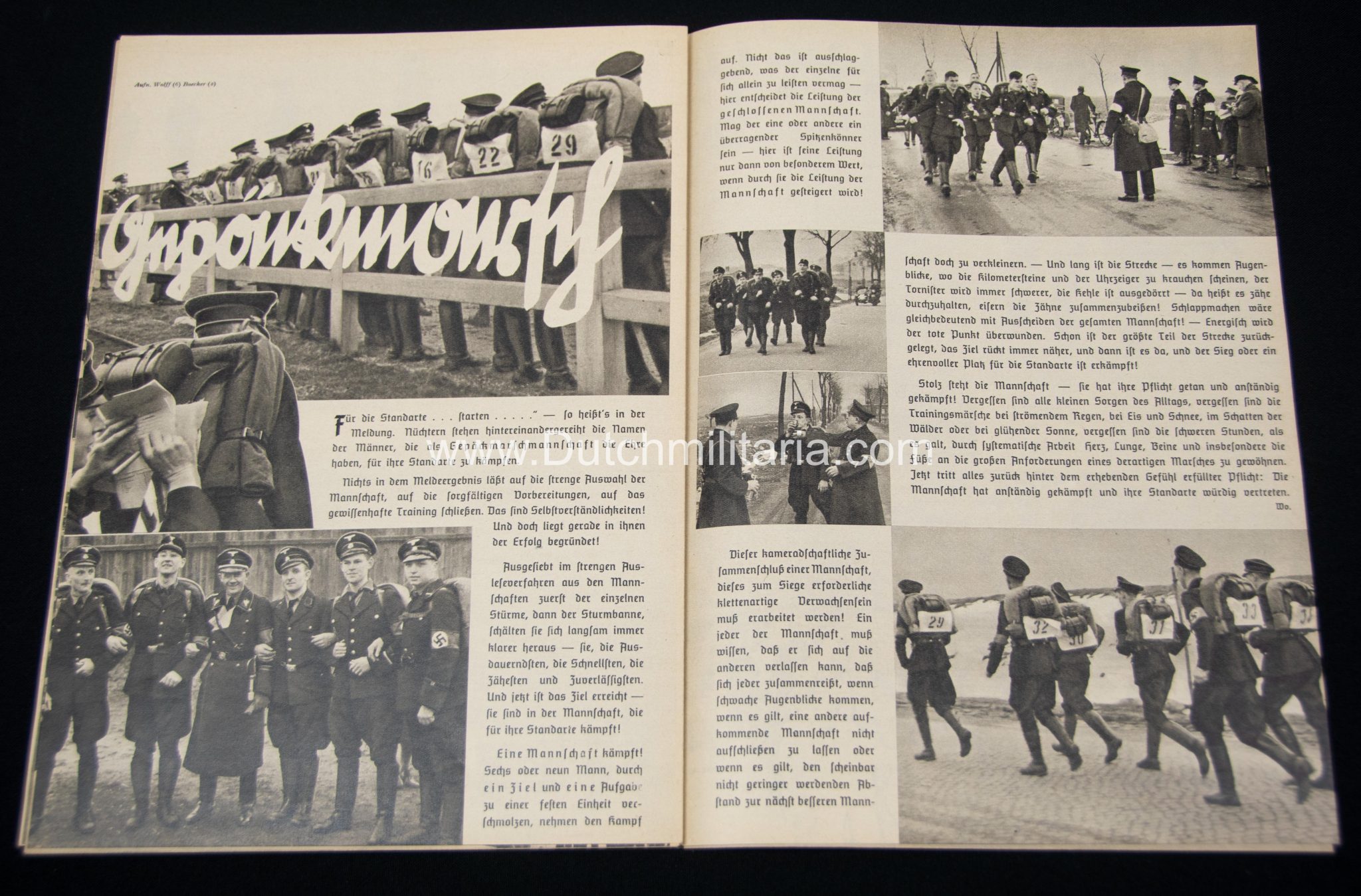 (Magazine) SS-FM Zeitschrift – Reichsführung SS für fördernde Mitglieder – 4. JahrgangFolge 4 (1937) (Allach cover!)