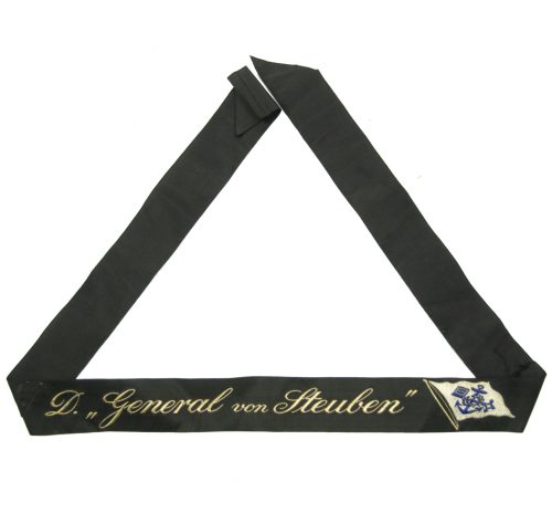 German Merchant marine cap tally D. General von Steuben