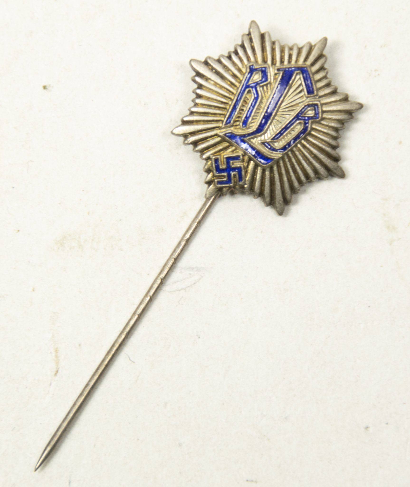 Reichsluftschutzbund (RLB) memberbadge 1st pattern stickpin big (1) Reichsluftschutzbund (RLB) memberbadge 1st pattern stickpin big