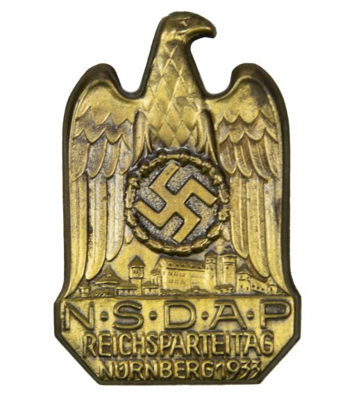 Reichsparteitag (RPT) 1933 badge (hollow)