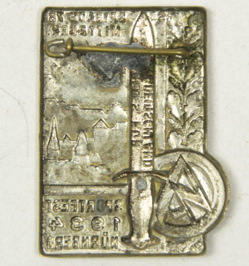 SA Brigade 78 Mittelfr. Sportfest 1934 Nürnberg Alles für Deutschland