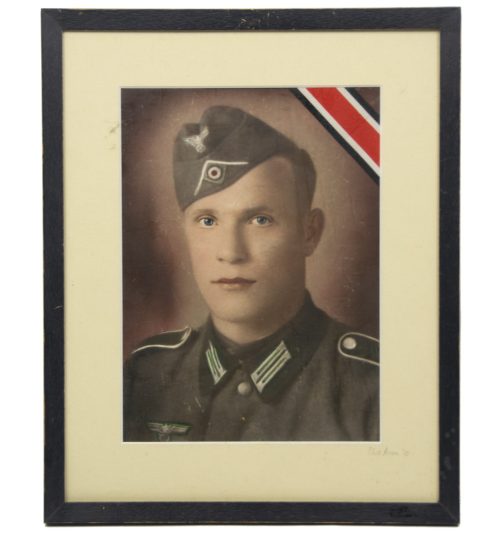 Wehrmacht (Heer) Framed colorphoto portrait