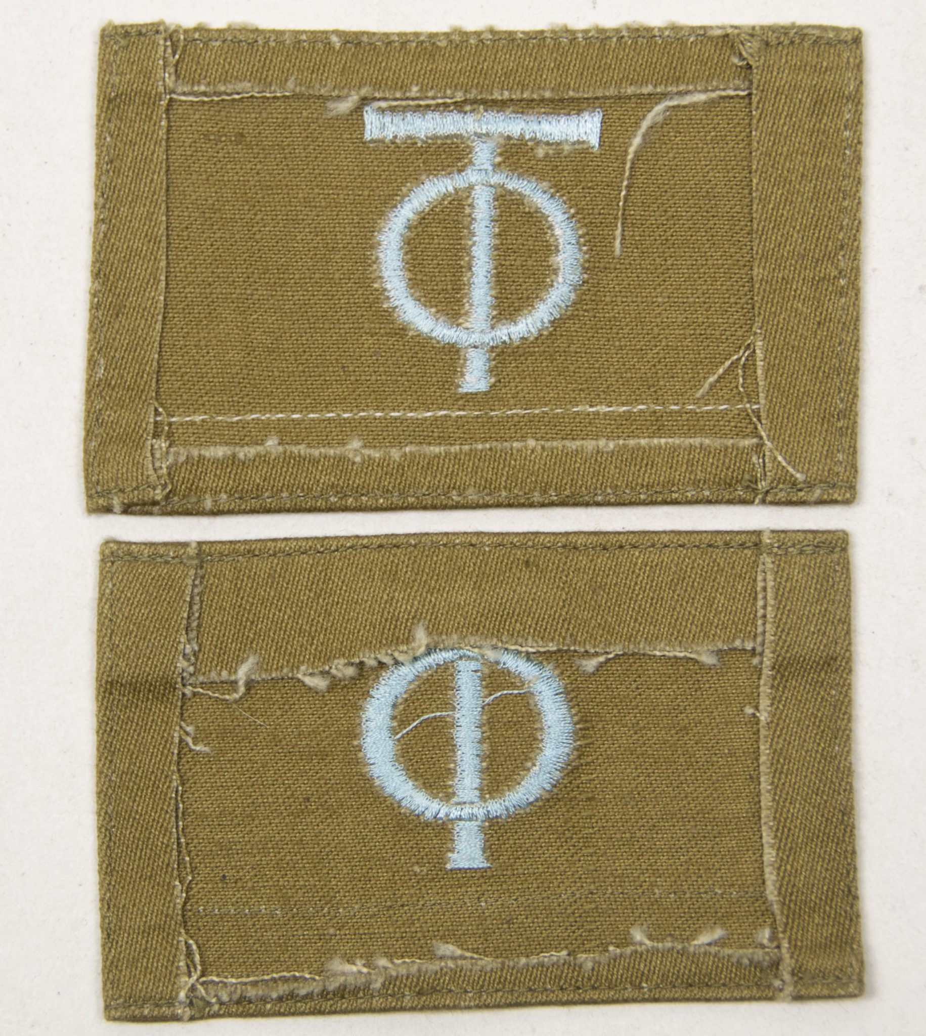 Organisation Todt (OT) Ärmelabzeichen set (2) Organisation Todt (OT) Ärmelabzeichen set