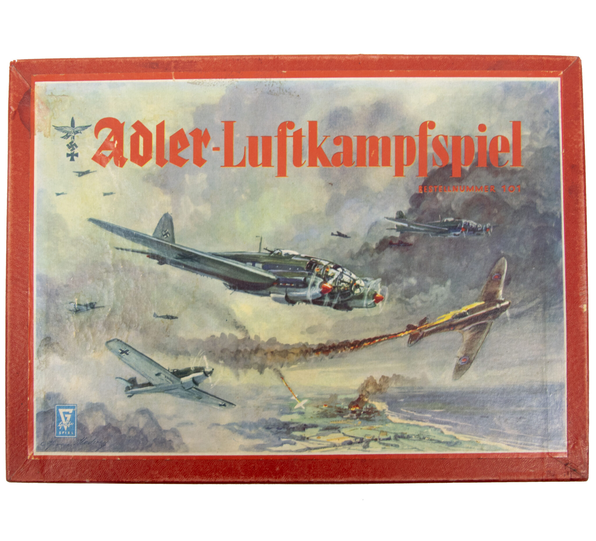 (Boardgame) German WWII boardgame Adler - Luftkampfspiel (ca. 1940)(Boardgame) German WWII boardgame Adler - Luftkampfspiel (ca. 1940)(Boardgame) German WWII boardgame Adler - Luftkampfspiel (ca. 1940)