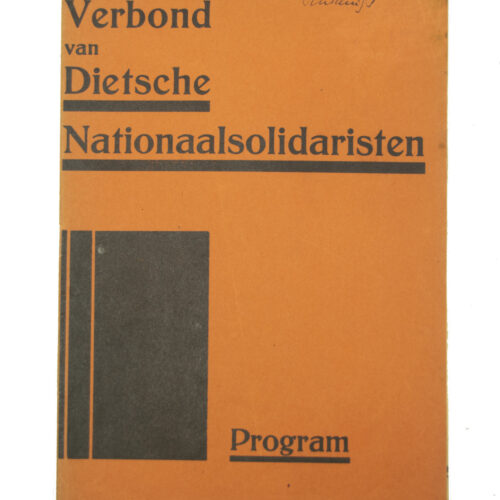 (Brochure Belgium) Verbond van Dietsche Nationaalsolidaristen - Program (1934)