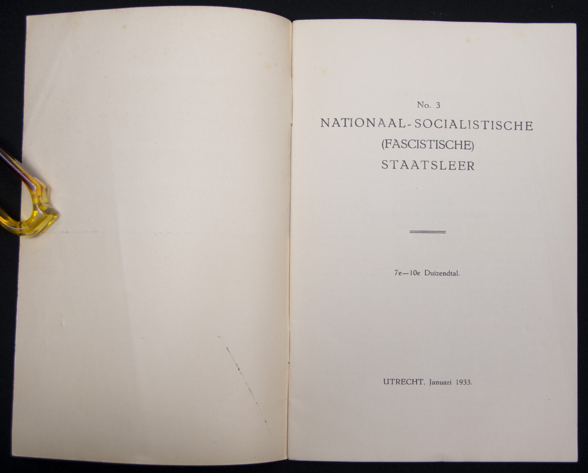 (Brochure) NSB Nationaal-Socialistische (Fascistische) Staatsleer No.3 - 7e - 10e Duizendtal (1933)(Brochure) NSB Nationaal-Socialistische (Fascistische) Staatsleer No.3 - 7e - 10e Duizendtal (1933)(Brochure) NSB Nationaal-Socialistische (Fascistische) Staatsleer No.3 - 7e - 10e Duizendtal (1933)
