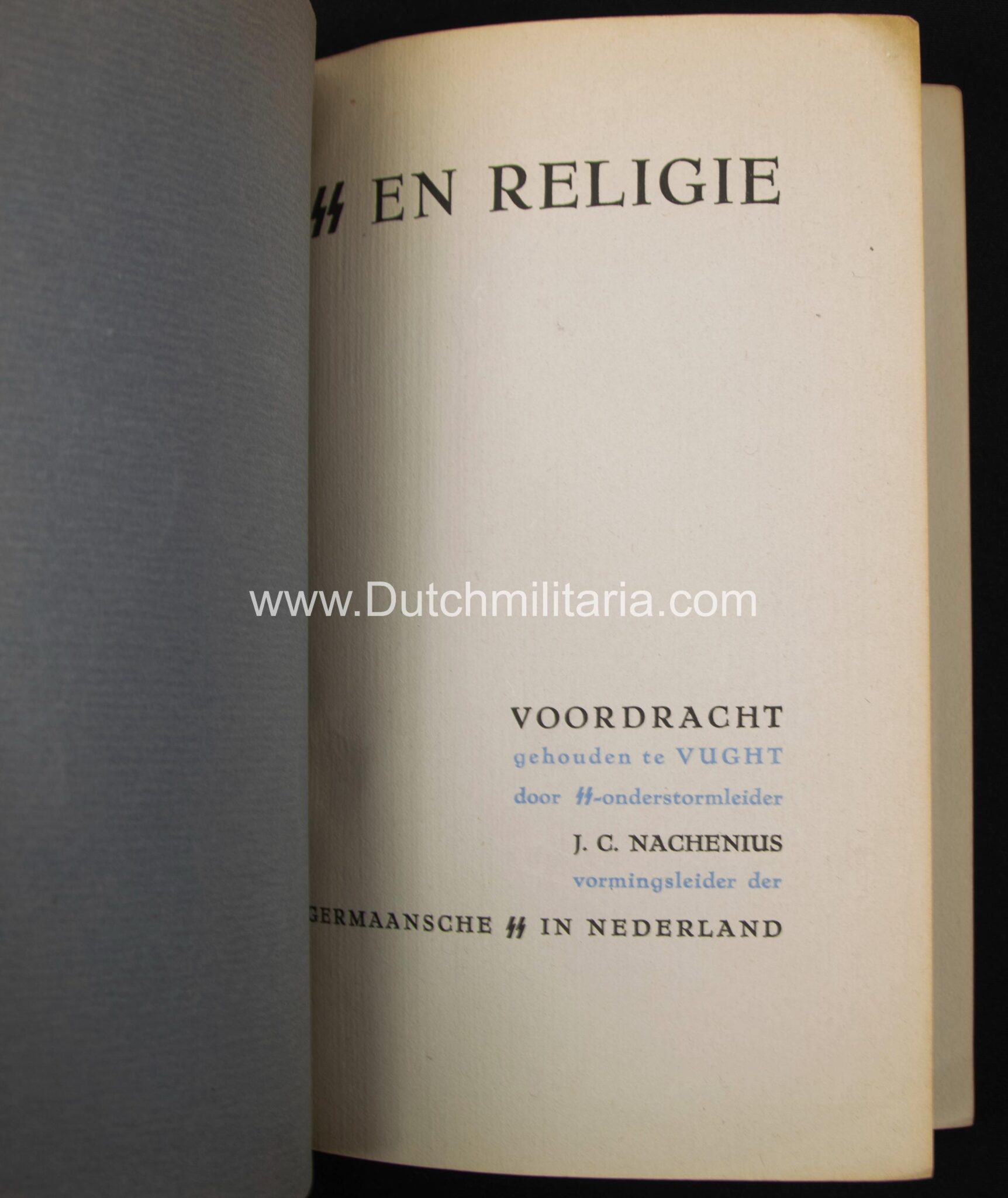 (Brochure) SS-Onderstormleider J.C. Nachenius - SS en Religie - Extremely rare(Brochure) SS-Onderstormleider J.C. Nachenius - SS en Religie - Extremely rare(Brochure) SS-Onderstormleider J.C. Nachenius - SS en Religie - Extremely rare