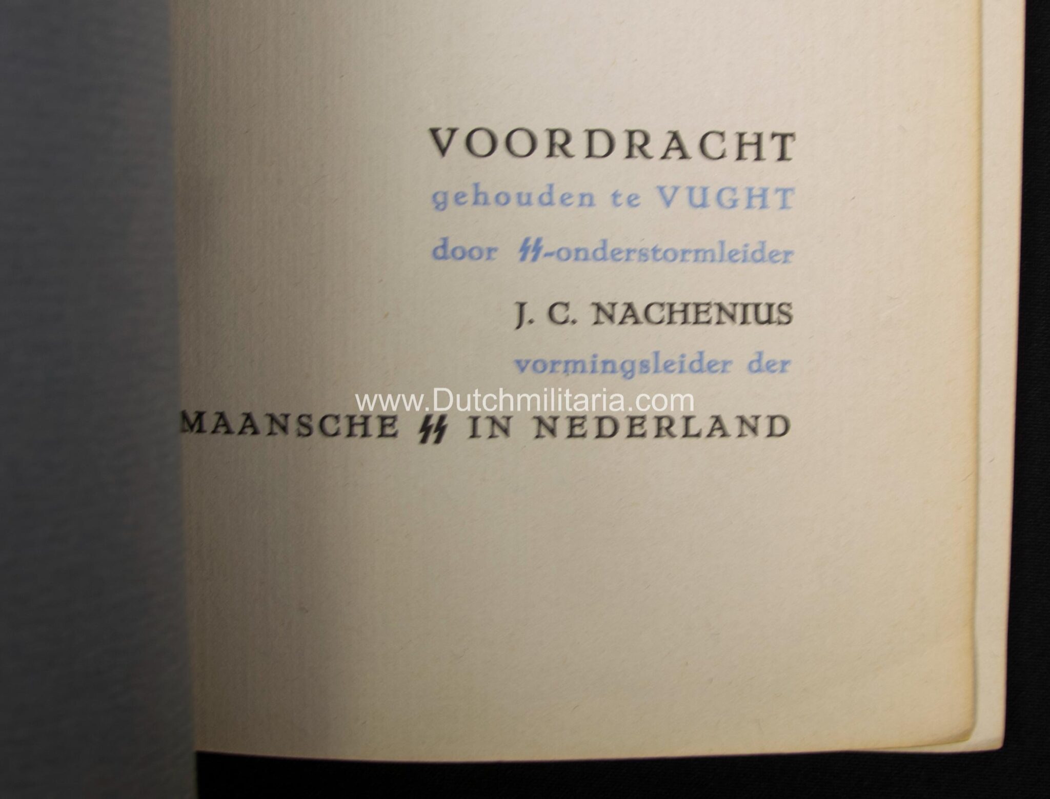 (Brochure) SS-Onderstormleider J.C. Nachenius - SS en Religie - Extremely rare(Brochure) SS-Onderstormleider J.C. Nachenius - SS en Religie - Extremely rare(Brochure) SS-Onderstormleider J.C. Nachenius - SS en Religie - Extremely rare