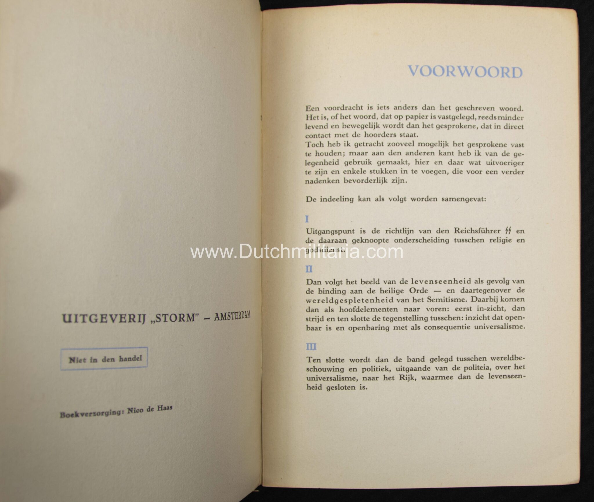 (Brochure) SS-Onderstormleider J.C. Nachenius - SS en Religie - Extremely rare(Brochure) SS-Onderstormleider J.C. Nachenius - SS en Religie - Extremely rare(Brochure) SS-Onderstormleider J.C. Nachenius - SS en Religie - Extremely rare