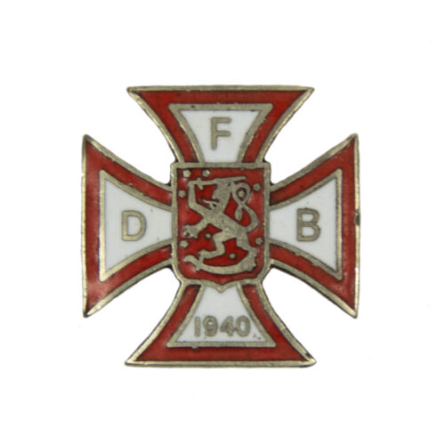 (Denmark) Danish Volunteer Battalion in Finland Miniature Merit Cross 1939-40 - rare