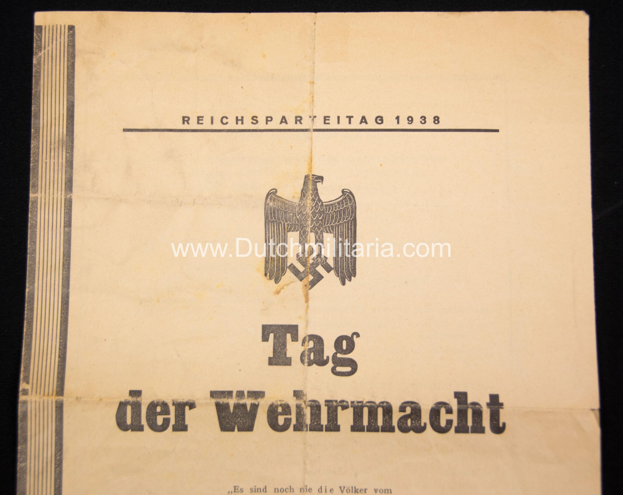 (Flyer) Reichsparteitag 1938 Tag der Wehrmacht 1938 - RARE(Flyer) Reichsparteitag 1938 Tag der Wehrmacht 1938 - RARE(Flyer) Reichsparteitag 1938 Tag der Wehrmacht 1938 - RARE(Flyer) Reichsparteitag 1938 Tag der Wehrmacht 1938 - RARE